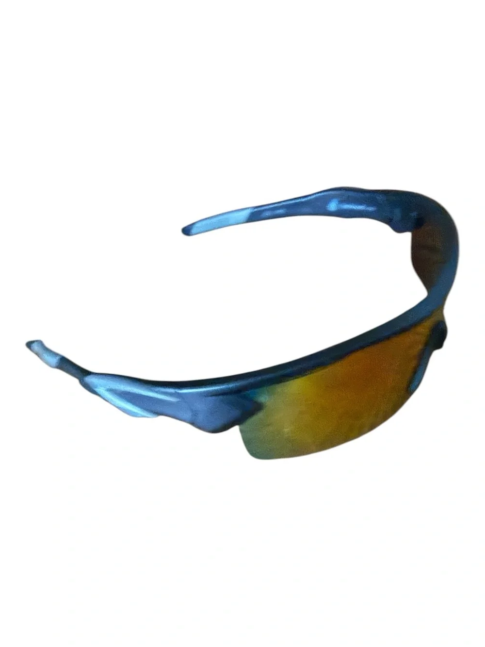 Bullhead Performance Wrap Sunglasses Red-Orange Mirrored Lens Glare reduction